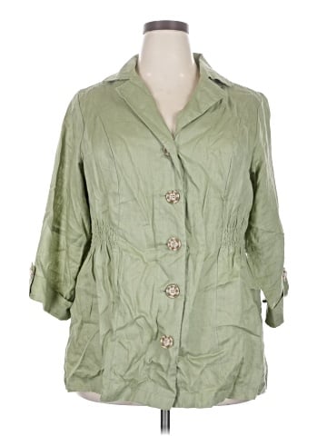 DressBarn 3/4 Sleeve Button-Down Shirt (view 1)
