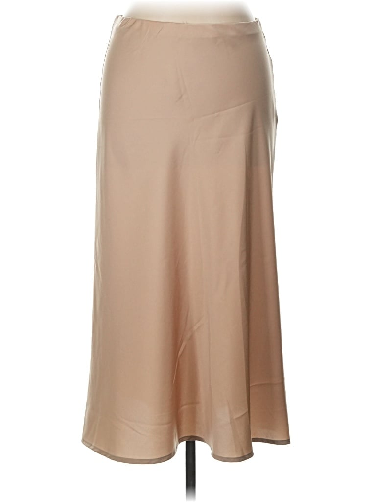 Pre-owned Assorted Brands Formal Skirt In Tan