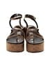Wild Pair Animal Print Brown Sandals Size 9 1/2 - photo 2
