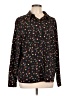 CAbi 100% Polyester Print Black Long Sleeve Blouse Size L - photo 1