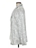Pink Lily Metallic Silver Blazer Size M - photo 5