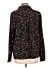 CAbi 100% Polyester Print Black Long Sleeve Blouse Size L - photo 2