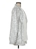 Pink Lily Metallic Silver Blazer Size M - photo 4