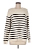 J.Jill Stripes Ivory Pullover Sweater Size M - photo 1