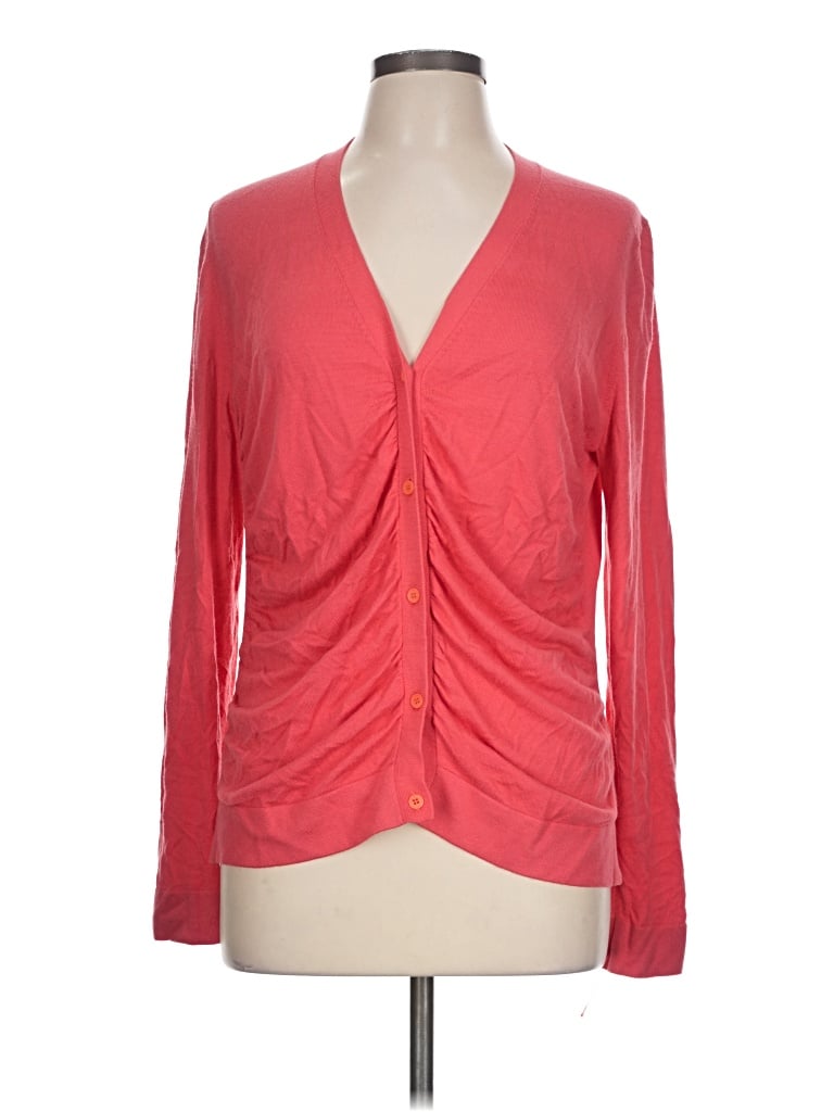 Pre-owned Lafayette 148 Cardigan Sweater In Red