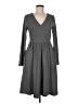 Assorted Brands Solid Gray Casual Dress Size M - photo 1
