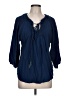 Escapada 100% Rayon Blue 3/4 Sleeve Blouse Size L - photo 1