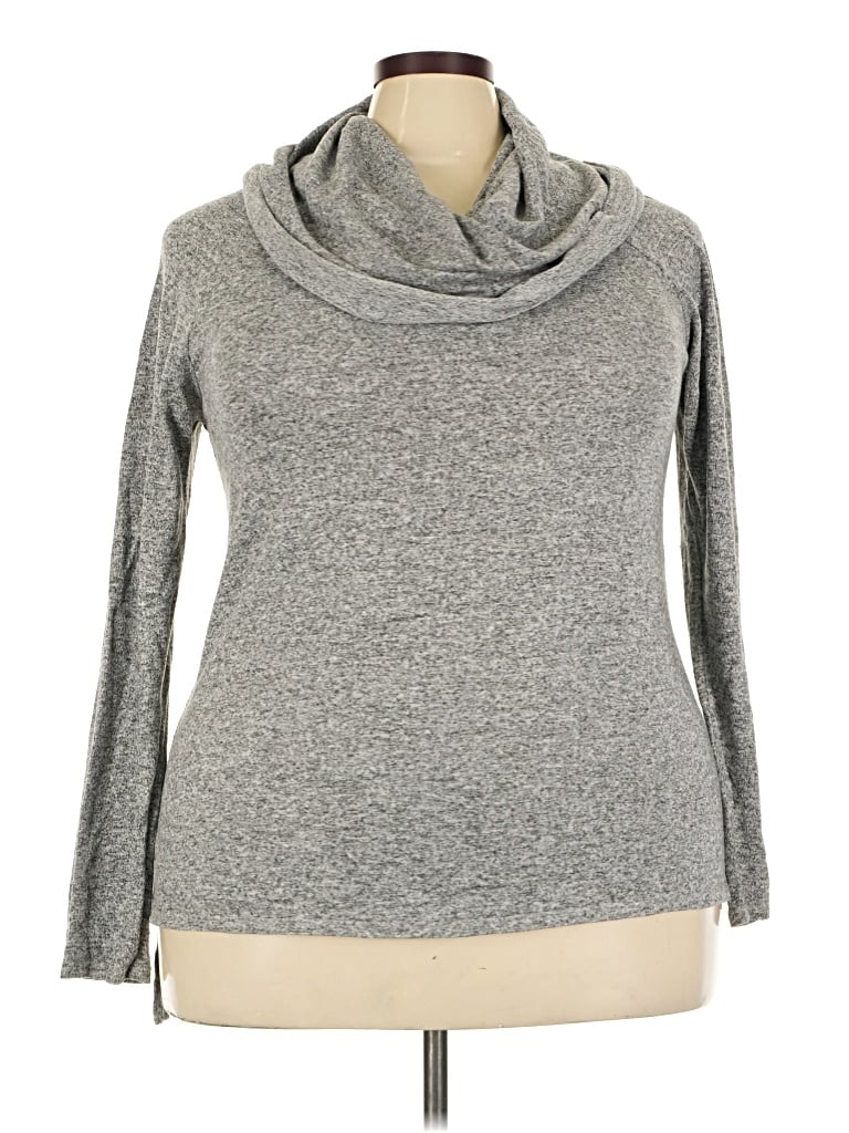 Pre-owned Gibson Turtleneck Sweater In Gray