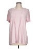J.Jill Pink Short Sleeve Blouse Size L - photo 1