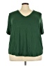 Universal Standard Green Short Sleeve T-Shirt Size 24 (XL) - photo 1
