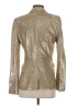 Jonathan Simkhai 100% Polyester Metallic Gold Blazer Size XS - photo 2