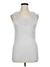 Old Navy Silver White Sleeveless Top Size XL - photo 1