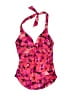 Merona Print Pink One Piece Swimsuit Size S - photo 1