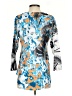 Cubism Blue Long Sleeve Top Size S - photo 2