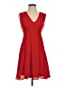 Express 100% Polyester Solid Red Cocktail Dress Size 0 - photo 1