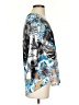 Cubism Blue Long Sleeve Top Size S - photo 4