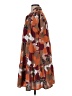 Hayden 100% Polyester Print Brown Casual Dress Size S - photo 5