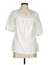 Talbots 100% Polyester White Short Sleeve Blouse Size M - photo 1