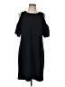 Boston Proper Solid Black Casual Dress Size L - photo 1