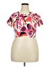Assorted Brands Pink Short Sleeve Blouse Size XL - photo 1