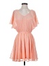 GB 100% Polyester Chevron-herringbone Orange Cocktail Dress Size S - photo 1
