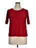 89th & Madison Red Short Sleeve Top Size XL (petite) - photo 1