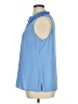 Talbots 100% Polyester Blue Sleeveless Blouse Size 1X - photo 5
