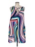 La Blanca 100% Polyester Graphic Blue Casual Dress Size M - photo 2