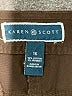 Karen Scott Solid Brown Shorts Size 16 - photo 3