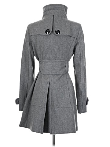 Black Rivet Wool Coat (view 2)