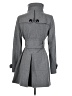 Black Rivet Gray Wool Coat Size S - photo 2