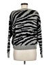 Lumiere Animal Print Gray Pullover Sweater Size M - photo 2