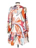 Alexis Print Orange Casual Dress Size XXS - photo 2