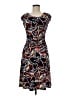 En Focus Studio Print Black Casual Dress Size 8 - photo 1