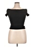 Qinsen Black Short Sleeve Top Size XL - photo 1