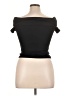 Qinsen Black Short Sleeve Top Size XL - photo 2