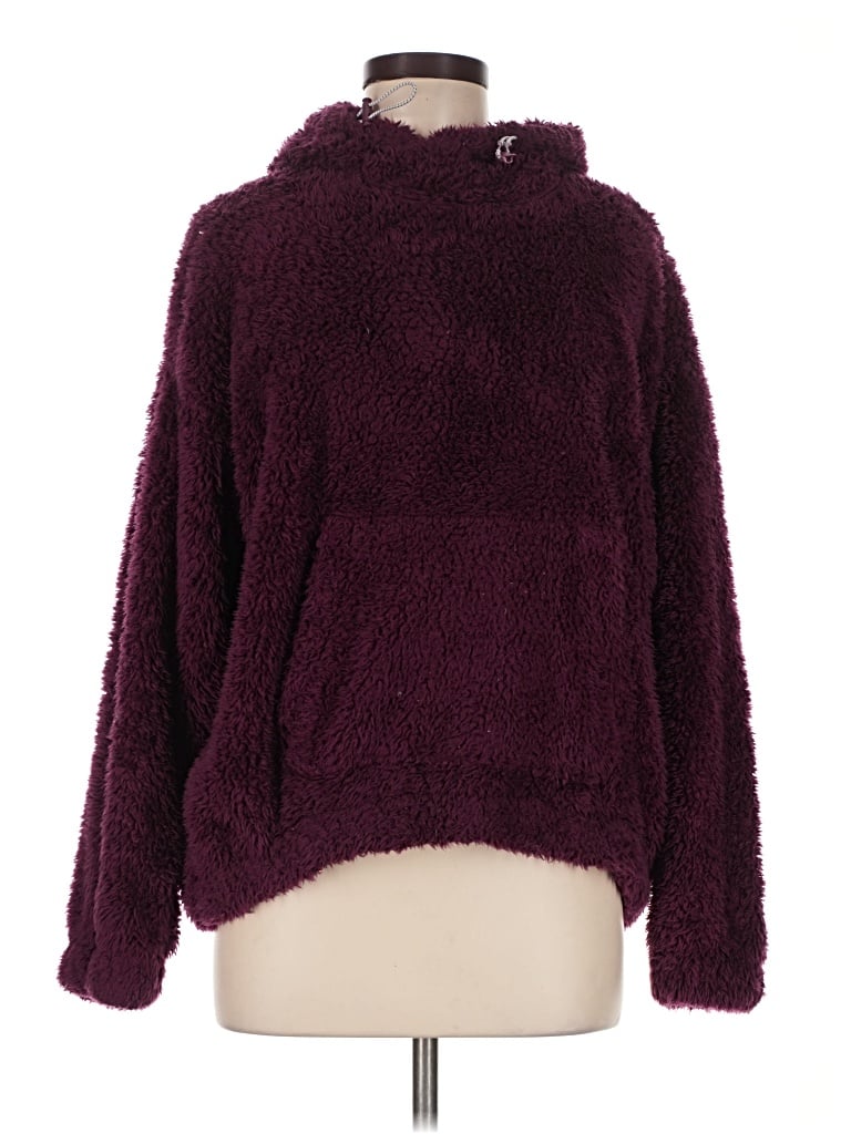 Pre-owned Athletic Works Turtleneck Sweater In Burgundy