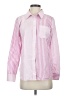 Talbots 100% Cotton Stripes Pink Long Sleeve Button-Down Shirt Size S - photo 1