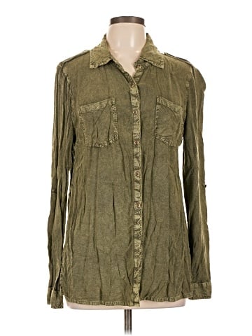Cotton Express Long Sleeve Button-Down Shirt (view 1)