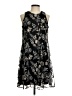 Calvin Klein 100% Polyester Paisley Black Cocktail Dress Size 4 - photo 1