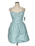 No Boundaries 100% Polyester Hearts Teal Cocktail Dress Size XL - photo 1