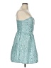 No Boundaries 100% Polyester Hearts Teal Cocktail Dress Size XL - photo 4