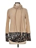 7th Ray Animal Print Tan Turtleneck Sweater Size M - photo 1