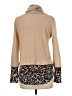 7th Ray Animal Print Tan Turtleneck Sweater Size M - photo 2