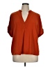 Shein Curve Orange Short Sleeve Blouse Size 16 Plus (2) - photo 1