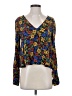 MNG Suit 100% Viscose Blue 3/4 Sleeve Blouse Size 4 - photo 1