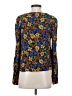 MNG Suit 100% Viscose Blue 3/4 Sleeve Blouse Size 4 - photo 2