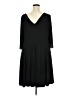 Marina Solid Black Casual Dress Size 2X - photo 2