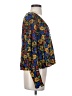 MNG Suit 100% Viscose Blue 3/4 Sleeve Blouse Size 4 - photo 4