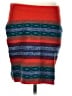 Toad & Co 100% Wool Stripes Red Wool Skirt Size M - photo 1